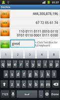 DEC HEX BIN ASCII Converter syot layar 1