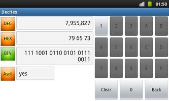 DEC HEX BIN ASCII Converter screenshot 2