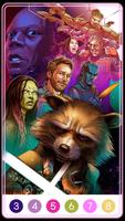 Guardians of Galaxy Coloring Affiche