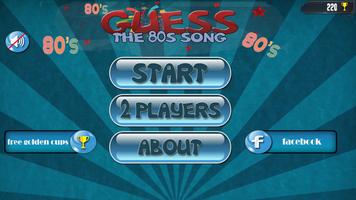 Guess the 80s song quiz Affiche