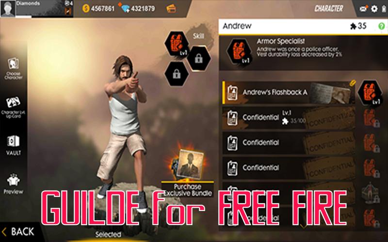 Guide For Free Fire 2019 Diamonds Amp Ammo For Android Apk