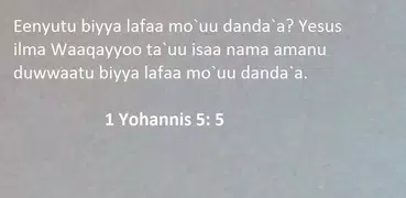 Oromo  Bible Verse
