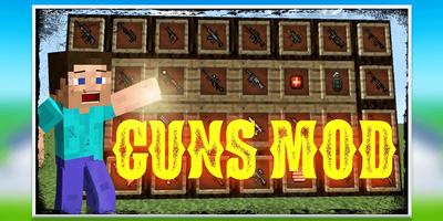 Mod Guns for MCPE. Weapons mod Affiche
