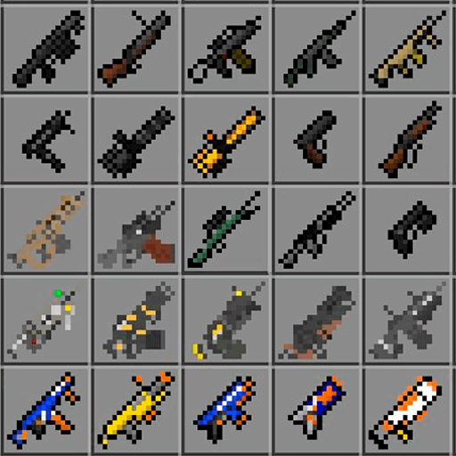 Guns mods for minecraft