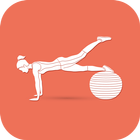 Stability Ball Exercises & Wor أيقونة