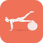 Stability Ball Exercises & Wor آئیکن