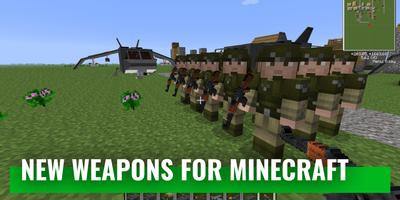 Guns for minecraft: swords, grenades, machine guns Plakat