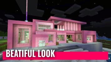 Pink House for mcpe capture d'écran 1