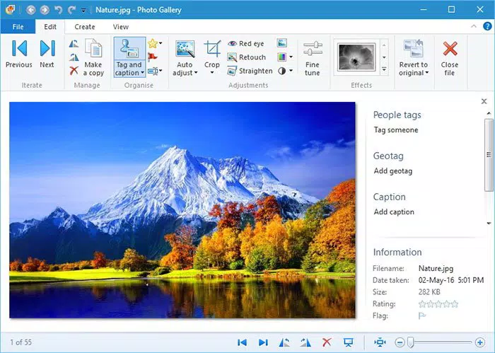Windows Live Photo Gallery