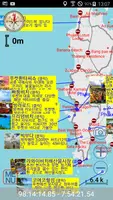 푸켓 여행지도, 가이드북 - 통신 필요없이 지도 위에 명소 설명 poster