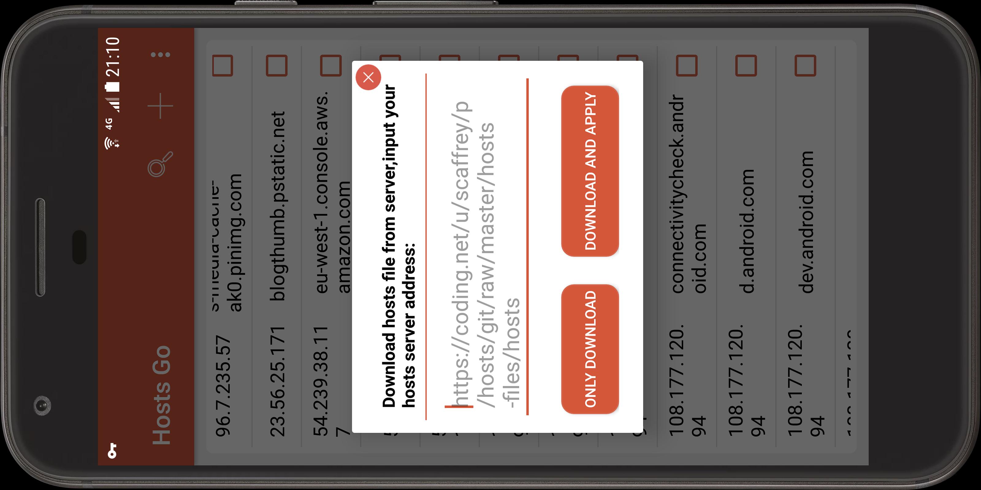 No root) Hosts Go for Android - APK Download - 