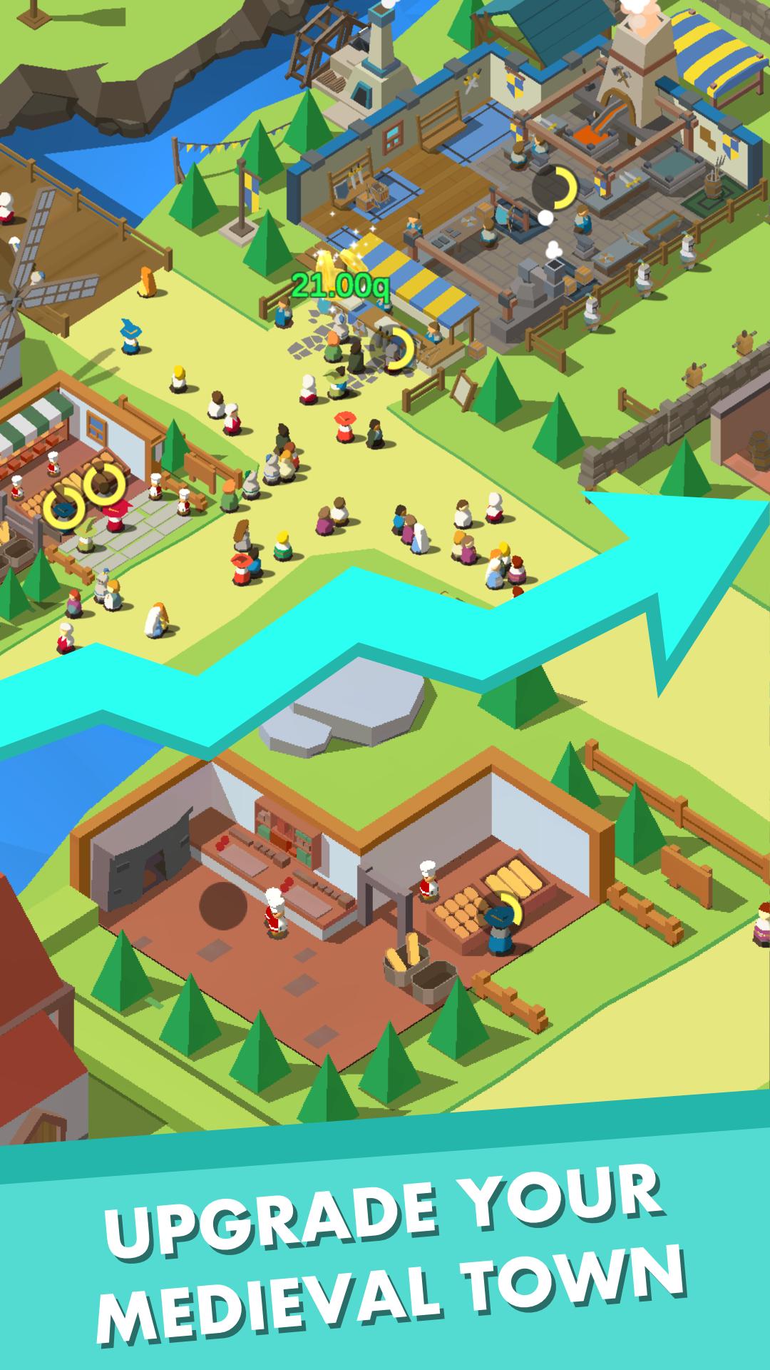 Idle Medieval Town For Android Apk Download - medieval kingdom tycoon v13 mega update roblox