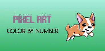 Dog Color By Number: Pixel Art Dog