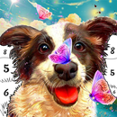 Dog Paint by Number Coloring aplikacja