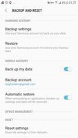 Backup And Reset Settings Shor Affiche