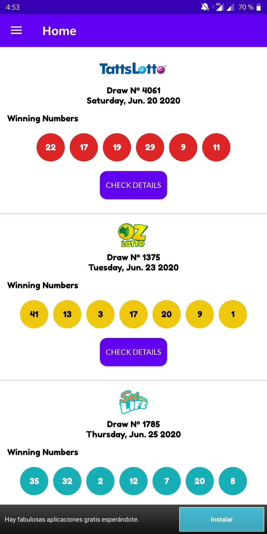 Australia Lotto Results APK for Android Download