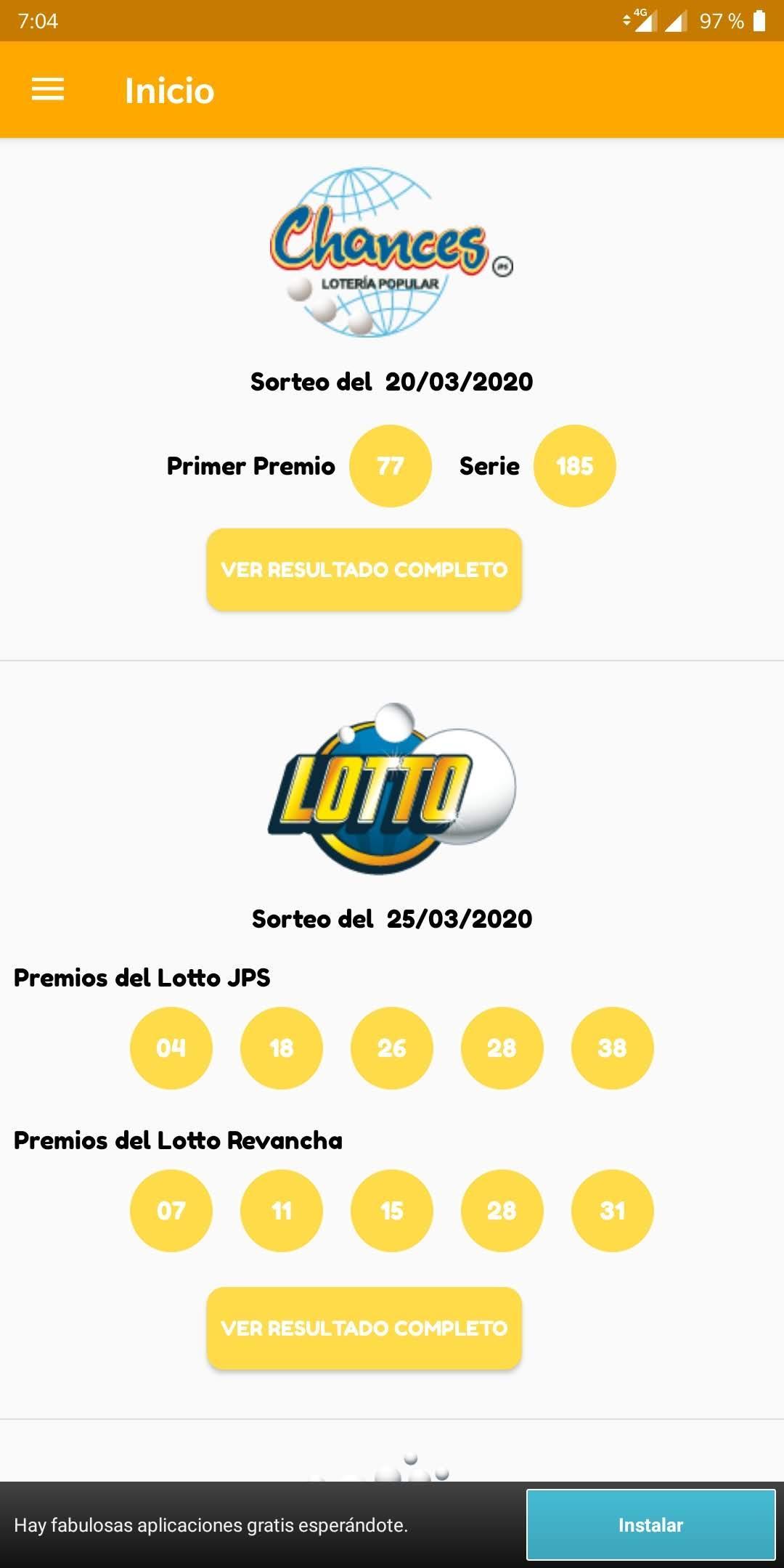 Resultados Loterías de Costa Rica for Android - APK Download