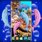 Dolphins Ocean Live Wallpaper icône