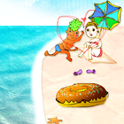 Beach!Donut Boy and Girl LW 아이콘