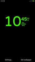 Digital Clock Wallpaper capture d'écran 2