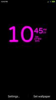 Digital Clock Wallpaper capture d'écran 3