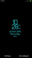 Digital Clock Lwp - Digi Clock capture d'écran 1