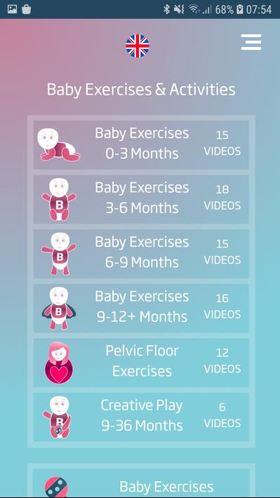 Baby Exercises & Activities poster