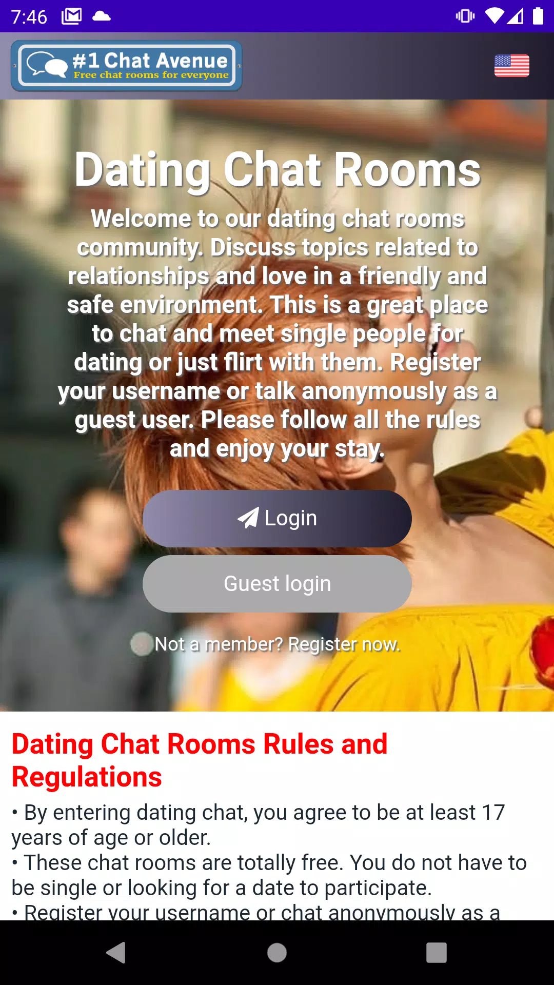 Chat and date rooms