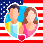 Trò chuyện Hoa Kỳ | Hẹn hò ♡ biểu tượng