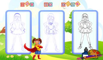 How to Draw Superhero Girls Plakat