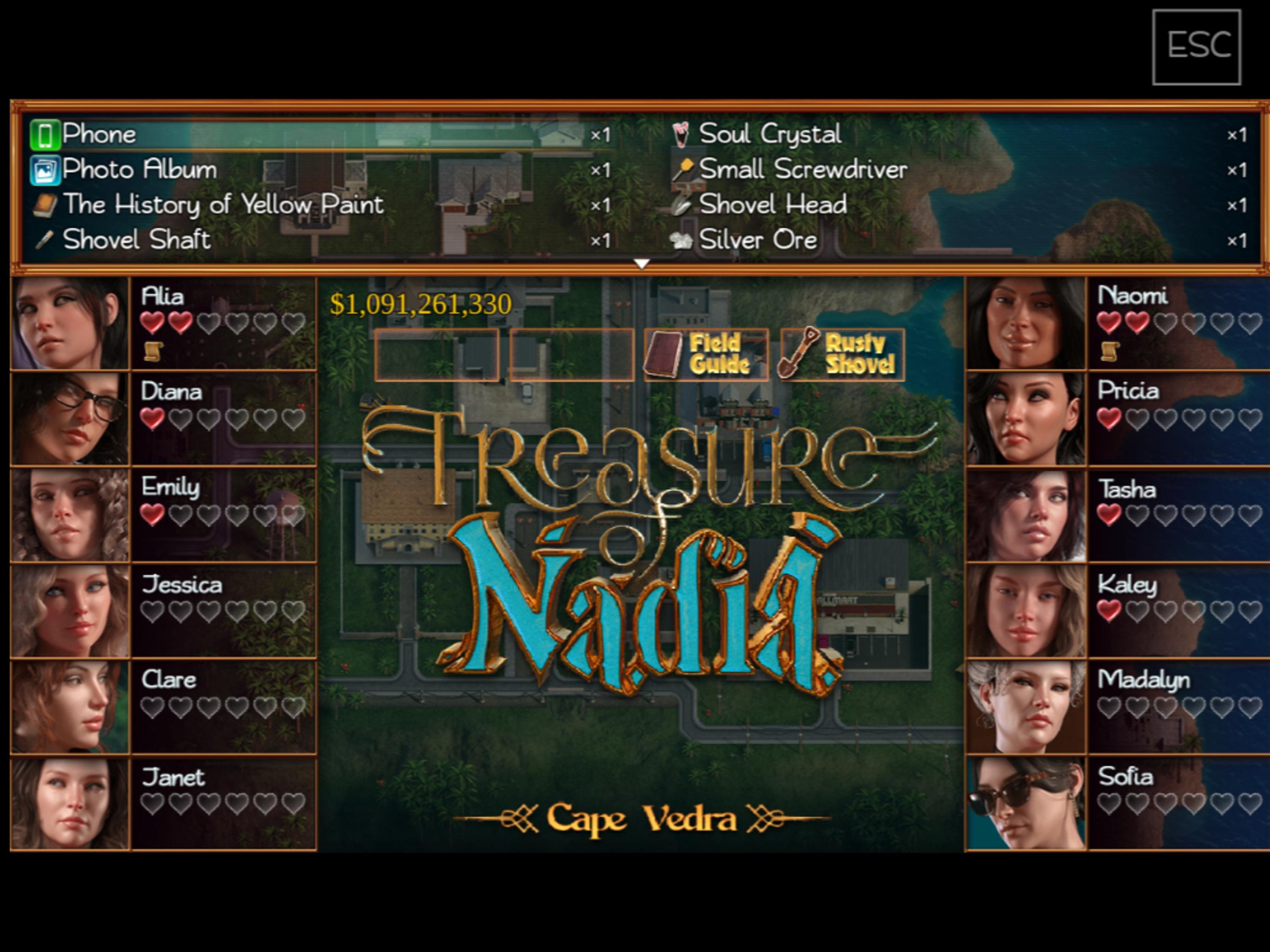 treasure of nadia шкафчики в больнице