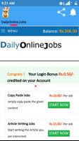 2 Schermata DailyOnlineJobs