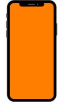 Papier peint orange Affiche