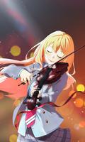 Cute Anime Girl Wallpaper poster