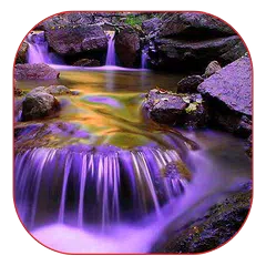 Purple Waterfall Wallpaper