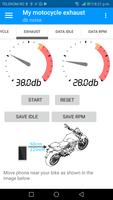 Motorcycle exhaust sound measurement Affiche
