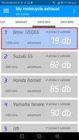 Motorcycle exhaust sound measurement capture d'écran 1