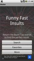 Funny Fast Insults Affiche