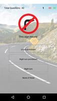Driving theory test - Traffic  poster