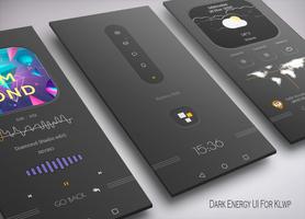 Dark Energy UI for klwp الملصق
