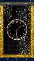 Black HD Clocks Live Wallpaper تصوير الشاشة 2