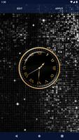 Black HD Clocks Live Wallpaper ảnh chụp màn hình 3