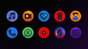 Baked - Dark Android Icon Pack syot layar 1