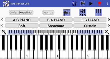 برنامه‌نما Piano MIDI Bluetooth USB عکس از صفحه