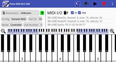 برنامه‌نما Piano MIDI Bluetooth USB عکس از صفحه