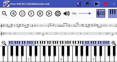 Poster Piano MIDI Bluetooth USB