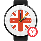 Union Jack watchface by Xeena icône