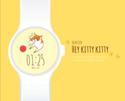 HeyKittyKitty watchface by Marion 스크린샷 1