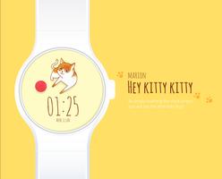 HeyKittyKitty watchface by Marion ảnh chụp màn hình 1