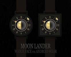 Moonlander watchface by Materia تصوير الشاشة 1